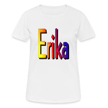 Erika2 - T-shirt respirant Femme - blanc - Devant - AI Model Female 172 dark (172cm)
