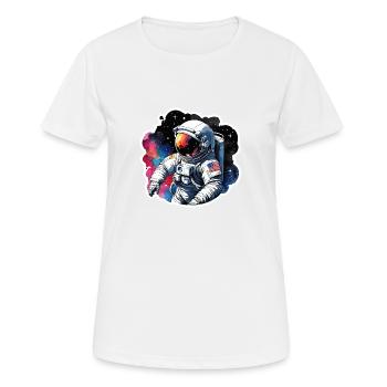 Aquarelle d’astronaute Aquarelle - T-shirt respirant Femme - blanc - Devant - AI Model Female 172 dark (172cm)