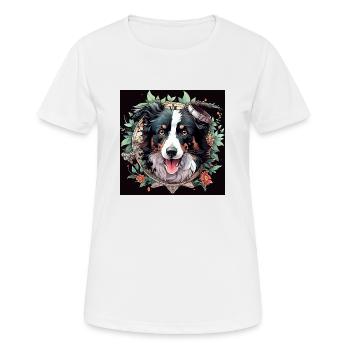 Coucou me voilà - T-shirt respirant Femme - blanc - Devant - AI Model Female 172 dark (172cm)