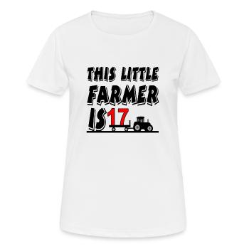 Bauer - Frauen T-Shirt atmungsaktiv - Weiß - Vorne - AI Model Female 172 dark (172cm)