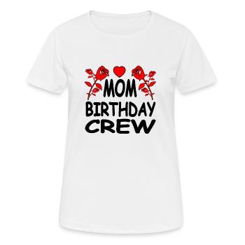 Anniversaire - T-shirt respirant Femme - blanc - Devant - AI Model Female 172 dark (172cm)