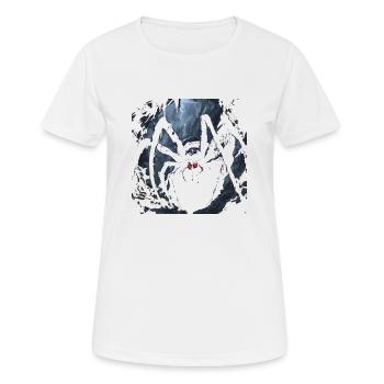 La Reine Araignée - T-shirt respirant Femme - blanc - Devant - AI Model Female 172 dark (172cm)