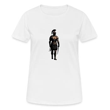 Officier centurion romain - T-shirt respirant Femme - blanc - Devant - AI Model Female 172 dark (172cm)