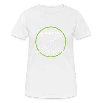 maintaining balance quote finding joy joy - Women's Breathable T-Shirt - white - Front - AI Model Female 172 dark (172cm)