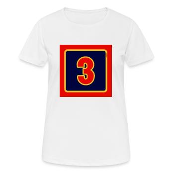 BLOW UP MOVIE: POP ART CUSHION 'No 3' - Women's Breathable T-Shirt - white - Front - AI Model Female 172 dark (172cm)