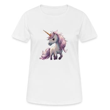Cute Unicorn - T-shirt respirant Femme - blanc - Devant - AI Model Female 172 dark (172cm)