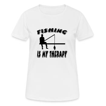 Angling - Women's Breathable T-Shirt - white - Front - AI Model Female 172 dark (172cm)