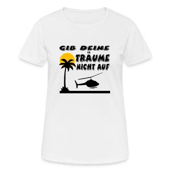 Hubschrauber - Frauen T-Shirt atmungsaktiv - Weiß - Vorne - AI Model Female 172 dark (172cm)