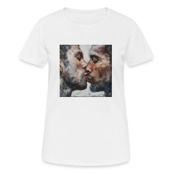 Kiss - Women's Breathable T-Shirt - white - Front - AI Model Female 172 dark (172cm)