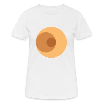 3 soleils - T-shirt respirant Femme - blanc - Devant - AI Model Female 172 dark (172cm)