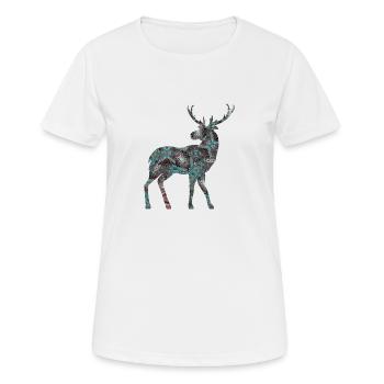 Deer - Women's Breathable T-Shirt - white - Front - AI Model Female 172 dark (172cm)