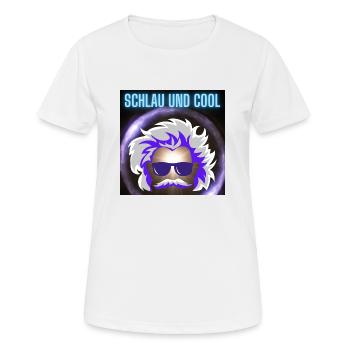 Schlau - Frauen T-Shirt atmungsaktiv - Weiß - Vorne - AI Model Female 172 dark (172cm)