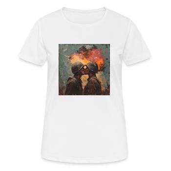 Liebe - Frauen T-Shirt atmungsaktiv - Weiß - Vorne - AI Model Female 172 dark (172cm)