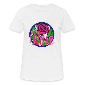 Rose - T-shirt respirant Femme - blanc - Devant - AI Model Female 172 dark (172cm)