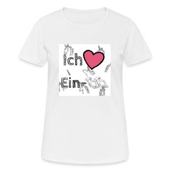 Einhorn-Liebe: Knackst du das Rätsel? - Frauen T-Shirt atmungsaktiv - Weiß - Vorne - AI Model Female 172 dark (172cm)