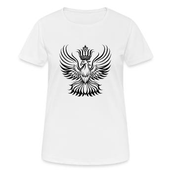 Phoenix with large crown - Women's Breathable T-Shirt - white - Front - AI Model Female 172 dark (172cm)