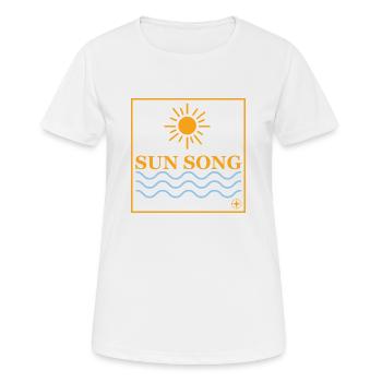 SUN SONG - Women's Breathable T-Shirt - white - Front - AI Model Female 172 dark (172cm)