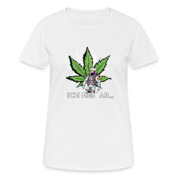 wie ein Astronaut - Frauen T-Shirt atmungsaktiv - Weiß - Vorne - AI Model Female 172 dark (172cm)