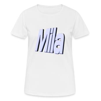 Mila - T-shirt respirant Femme - blanc - Devant - AI Model Female 172 dark (172cm)