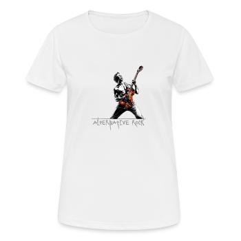 Alternative Groove: Den Beat rocken - Frauen T-Shirt atmungsaktiv - Weiß - Vorne - AI Model Female 172 dark (172cm)
