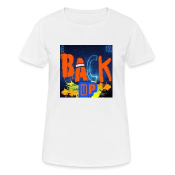 BACK UP CHEMISTRY - Women's Breathable T-Shirt - white - Front - AI Model Female 172 dark (172cm)