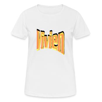 vivien2 - T-shirt respirant Femme - blanc - Devant - AI Model Female 172 dark (172cm)