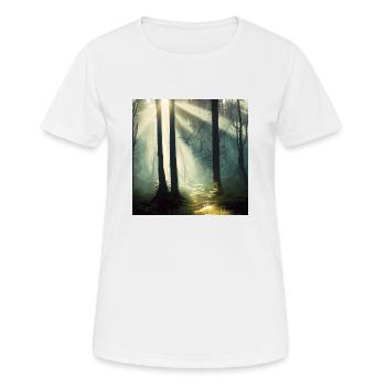 Aus jeder Dunkelheit erwächst strahlender Sonnens - Frauen T-Shirt atmungsaktiv - Weiß - Vorne - AI Model Female 172 dark (172cm)