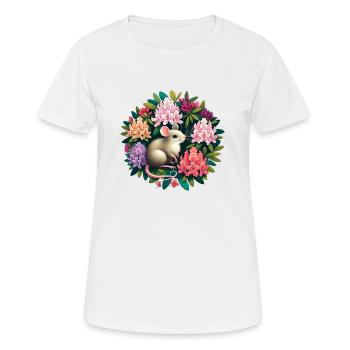 Mouse - Women's Breathable T-Shirt - white - Front - AI Model Female 172 dark (172cm)