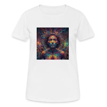 Le corps est notre - T-shirt respirant Femme - blanc - Devant - AI Model Female 172 dark (172cm)