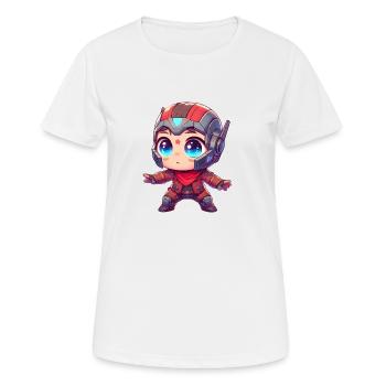 SpaceRanger - T-shirt respirant Femme - blanc - Devant - AI Model Female 172 dark (172cm)