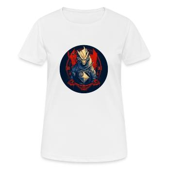 Die Rollenspiel Echse - Frauen T-Shirt atmungsaktiv - Weiß - Vorne - AI Model Female 172 dark (172cm)