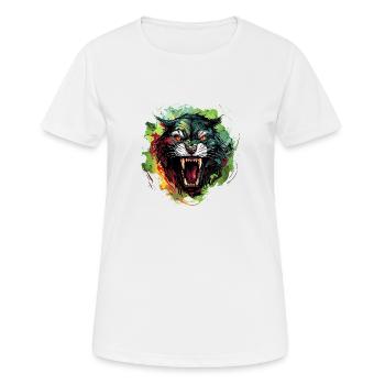 Shadowrunner et centrale électrique - T-shirt respirant Femme - blanc - Devant - AI Model Female 172 dark (172cm)