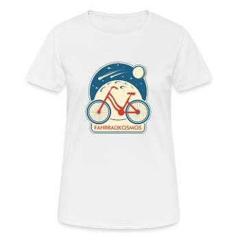 Le Cosmos du Vélo, Cosmos du Vélo - T-shirt respirant Femme - blanc - Devant - AI Model Female 172 dark (172cm)