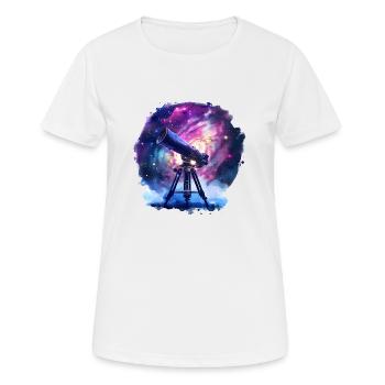 Die Wunder des Kosmos zu entdecken - Frauen T-Shirt atmungsaktiv - Weiß - Vorne - AI Model Female 172 dark (172cm)