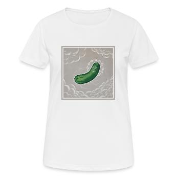 Noch eine Gurke - Frauen T-Shirt atmungsaktiv - Weiß - Vorne - AI Model Female 172 dark (172cm)