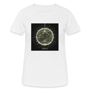 Boule DISCO - T-shirt respirant Femme - blanc - Devant - AI Model Female 172 dark (172cm)