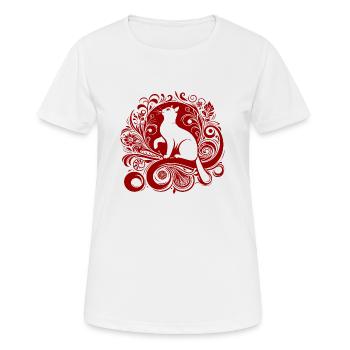 Katze, Katze, Katzen, Haustiere, Haustier, niedlich, Tier, Haustier - Frauen T-Shirt atmungsaktiv - Weiß - Vorne - AI Model Female 172 dark (172cm)