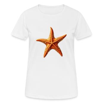 Étoile de mer - T-shirt respirant Femme - blanc - Devant - AI Model Female 172 dark (172cm)
