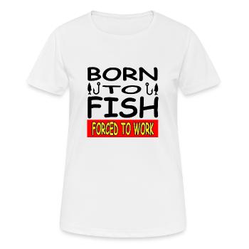 Angling - Women's Breathable T-Shirt - white - Front - AI Model Female 172 dark (172cm)