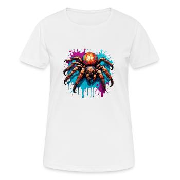Spider / Web / Pet / Reptile / Eight-legged - Women's Breathable T-Shirt - white - Front - AI Model Female 172 dark (172cm)