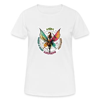 MOM and Mothers - T-shirt respirant Femme - blanc - Devant - AI Model Female 172 dark (172cm)