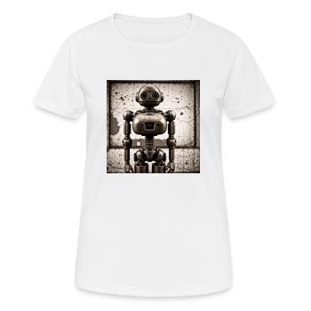Vintage-Roboter - Frauen T-Shirt atmungsaktiv - Weiß - Vorne - AI Model Female 172 dark (172cm)