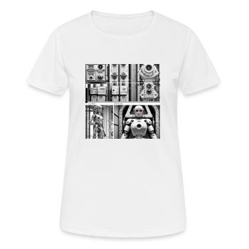 Robot - T-shirt respirant Femme - blanc - Devant - AI Model Female 172 dark (172cm)