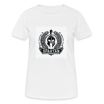 Armoiries spartiates - T-shirt respirant Femme - blanc - Devant - AI Model Female 172 dark (172cm)