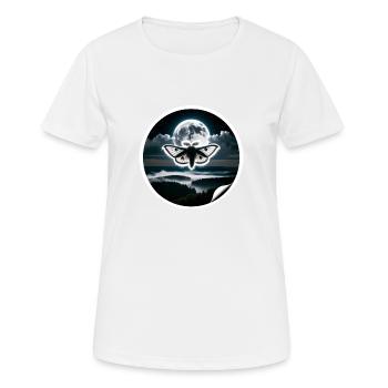 Papillon de nuit - Créatures de la nuit - T-shirt respirant Femme - blanc - Devant - AI Model Female 172 dark (172cm)