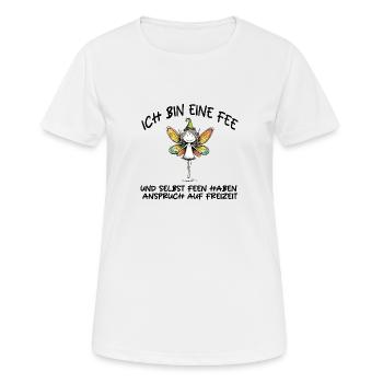 ICH BIN EINE FEE - Frauen T-Shirt atmungsaktiv - Weiß - Vorne - AI Model Female 172 dark (172cm)