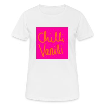 Chilli Vanilli - Frauen T-Shirt atmungsaktiv - Weiß - Vorne - AI Model Female 172 dark (172cm)