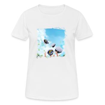 Abschlussfeier 2024 Abiturfeier - Frauen T-Shirt atmungsaktiv - Weiß - Vorne - AI Model Female 172 dark (172cm)