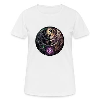 Balance der Mächte - Frauen T-Shirt atmungsaktiv - Weiß - Vorne - AI Model Female 172 dark (172cm)