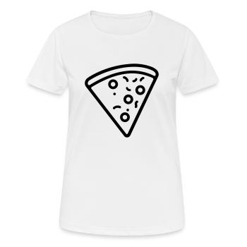 part de pizza - T-shirt respirant Femme - blanc - Devant - AI Model Female 172 dark (172cm)